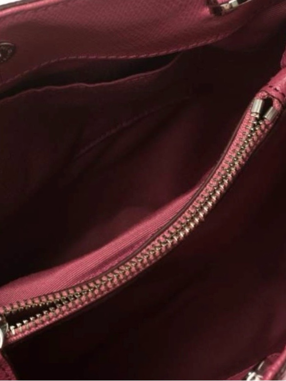 Coach Magenta leather Satchel New with Removable Strap - Picture 8 of 11